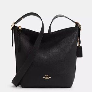 Euc Coach Black Leather Shoulder Bag